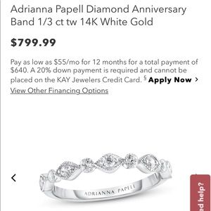 Adrianna Papell diamond band